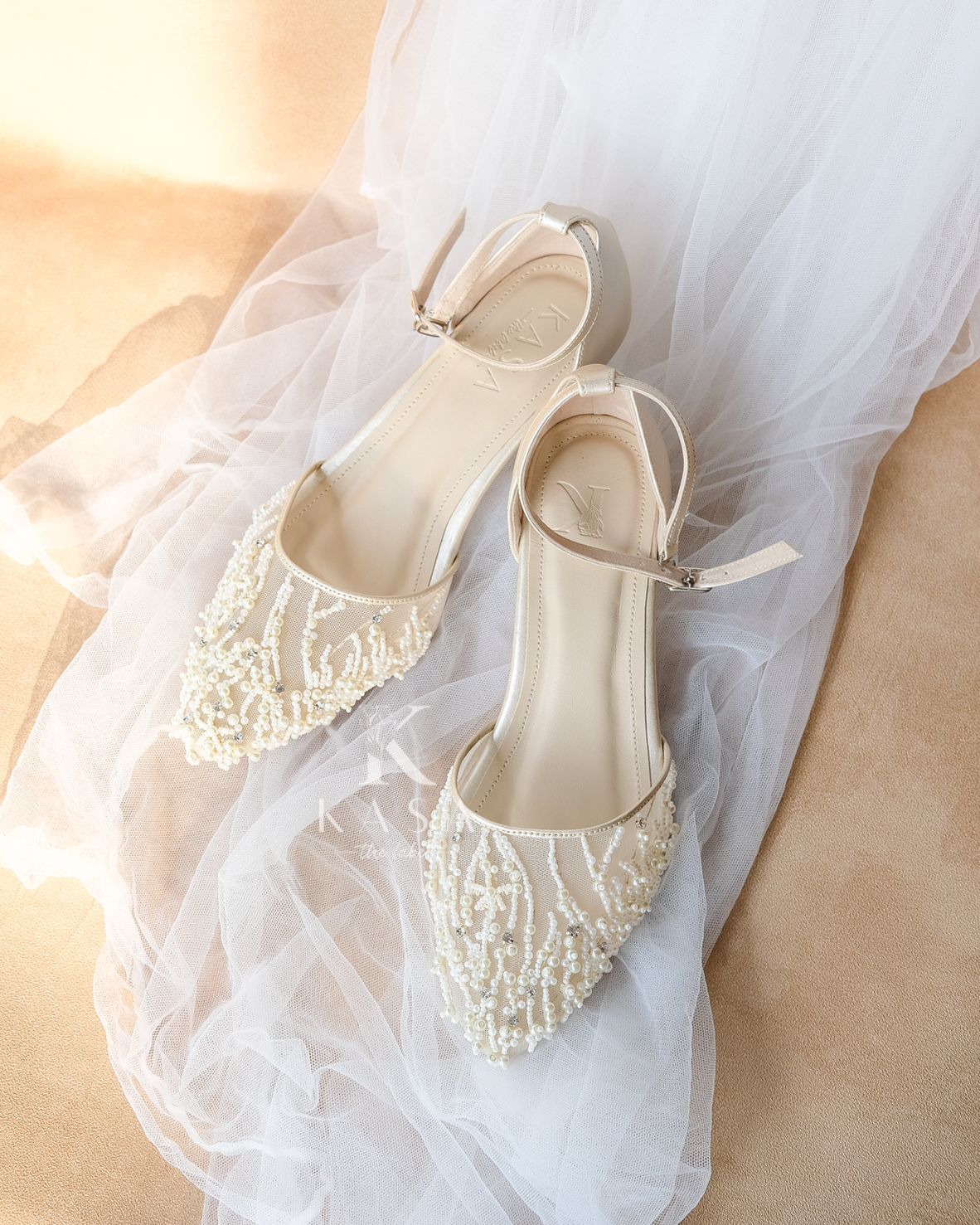 Cream for Bridal Shoes Kasa The Label Bridestory