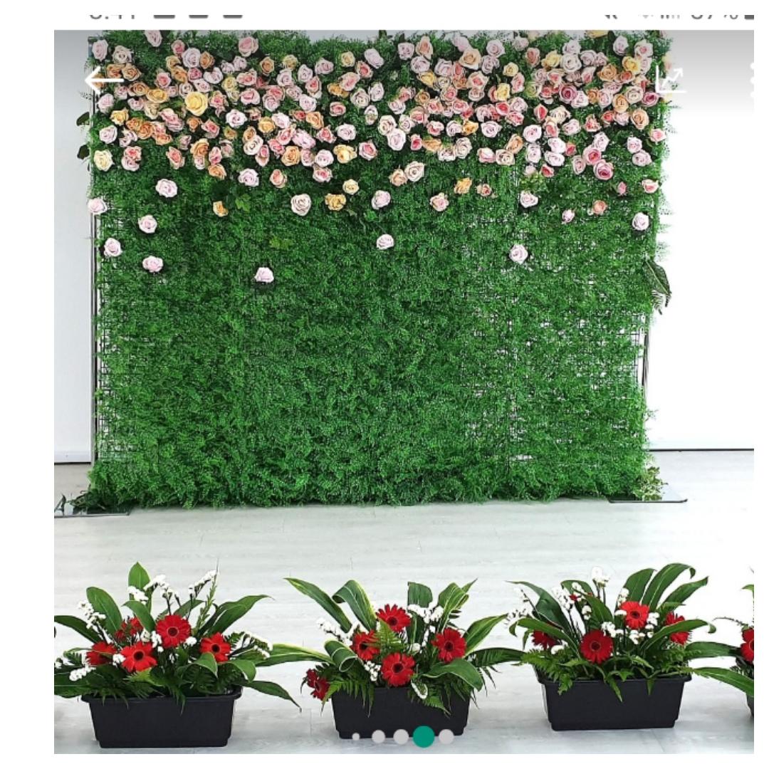 Customised floral wall for rental Prettyflowersteo Bridestory