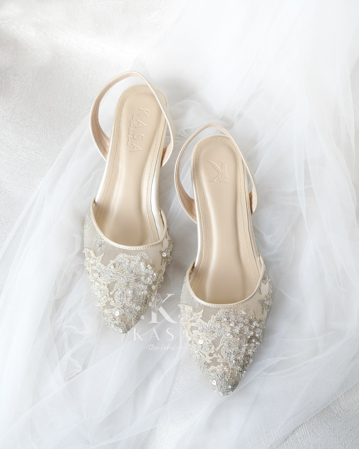 Soft Gold for Bridal Shoes by Kasa The 
