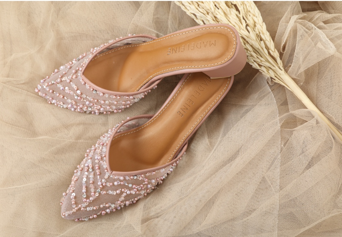 dusty pink wedding shoes
