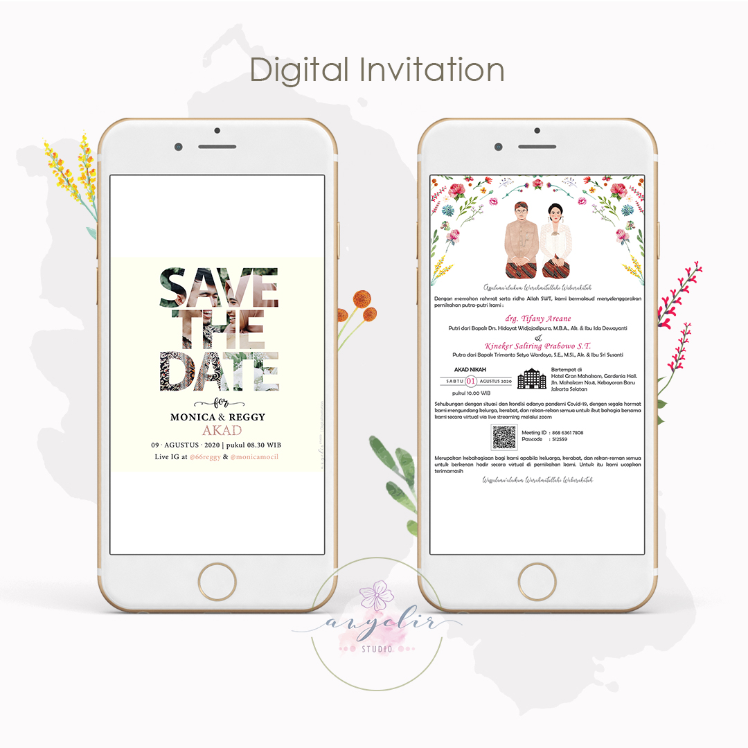 Custom Digital Invitation Static Invitation by ANYELIR STUDIO