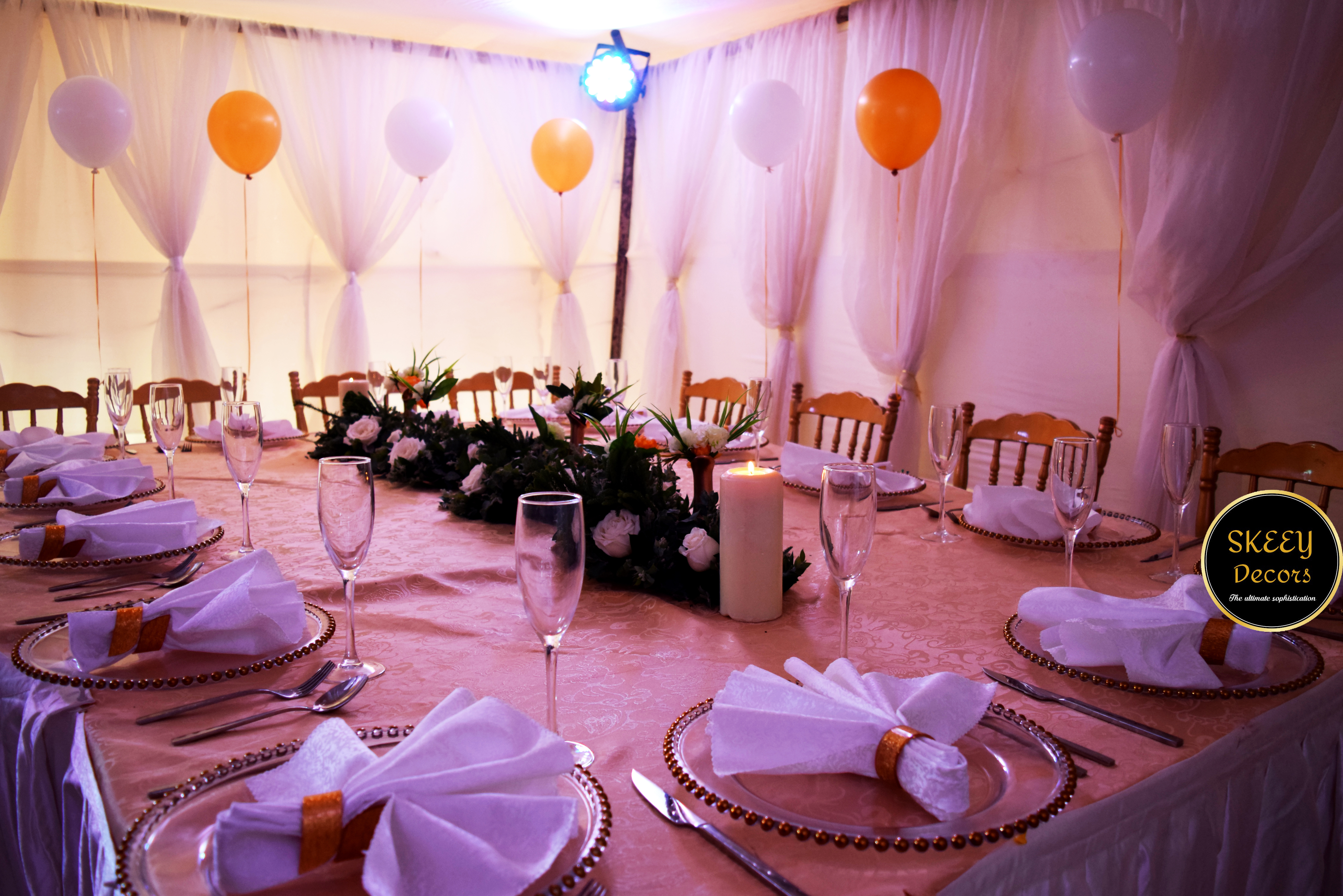Modern White And Gold Shower By Skeey Decors Bridestory Com