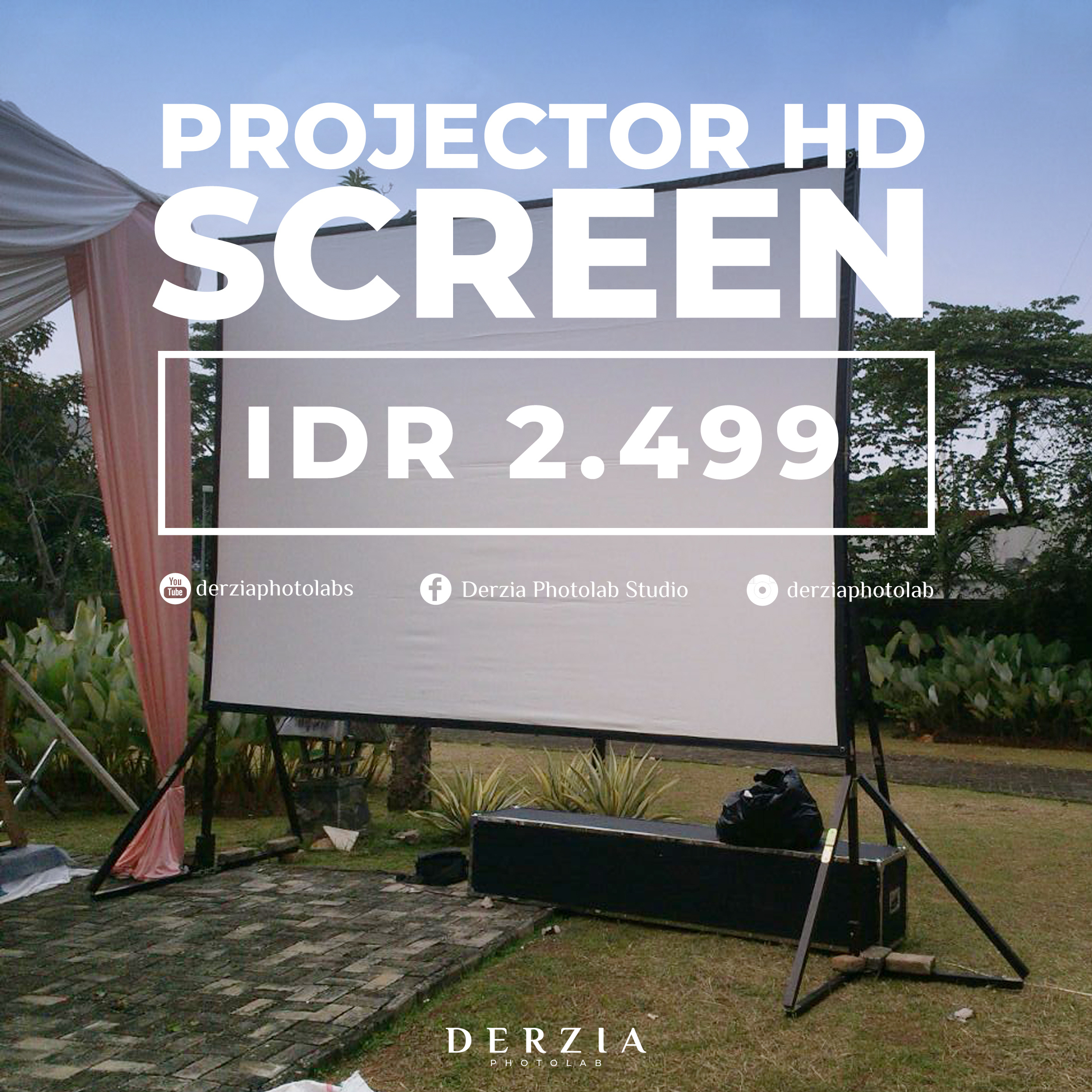 Rental Projector Infocus + Screen oleh Derzia Photolab Bridestory Store