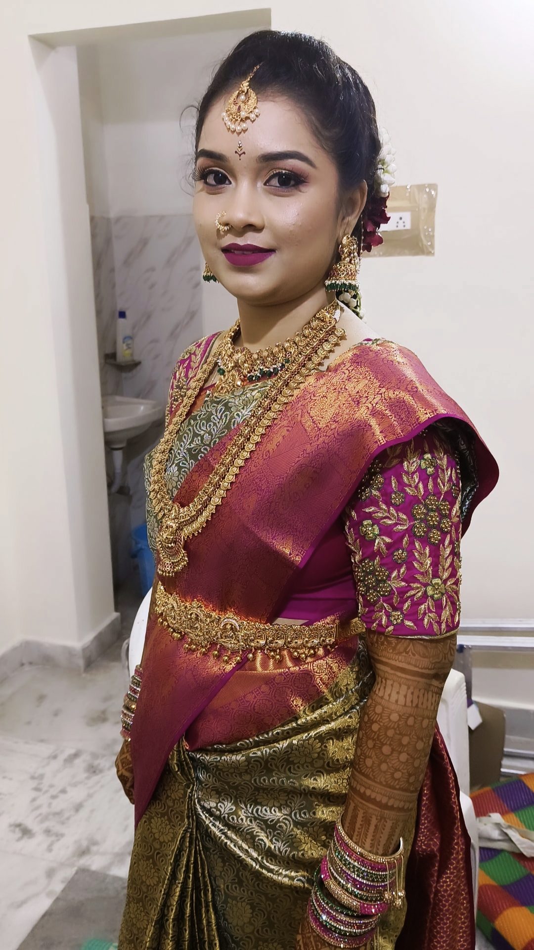 Bridal Makeup Hairstyle by Sandhya's Makeover | Bridestory.com