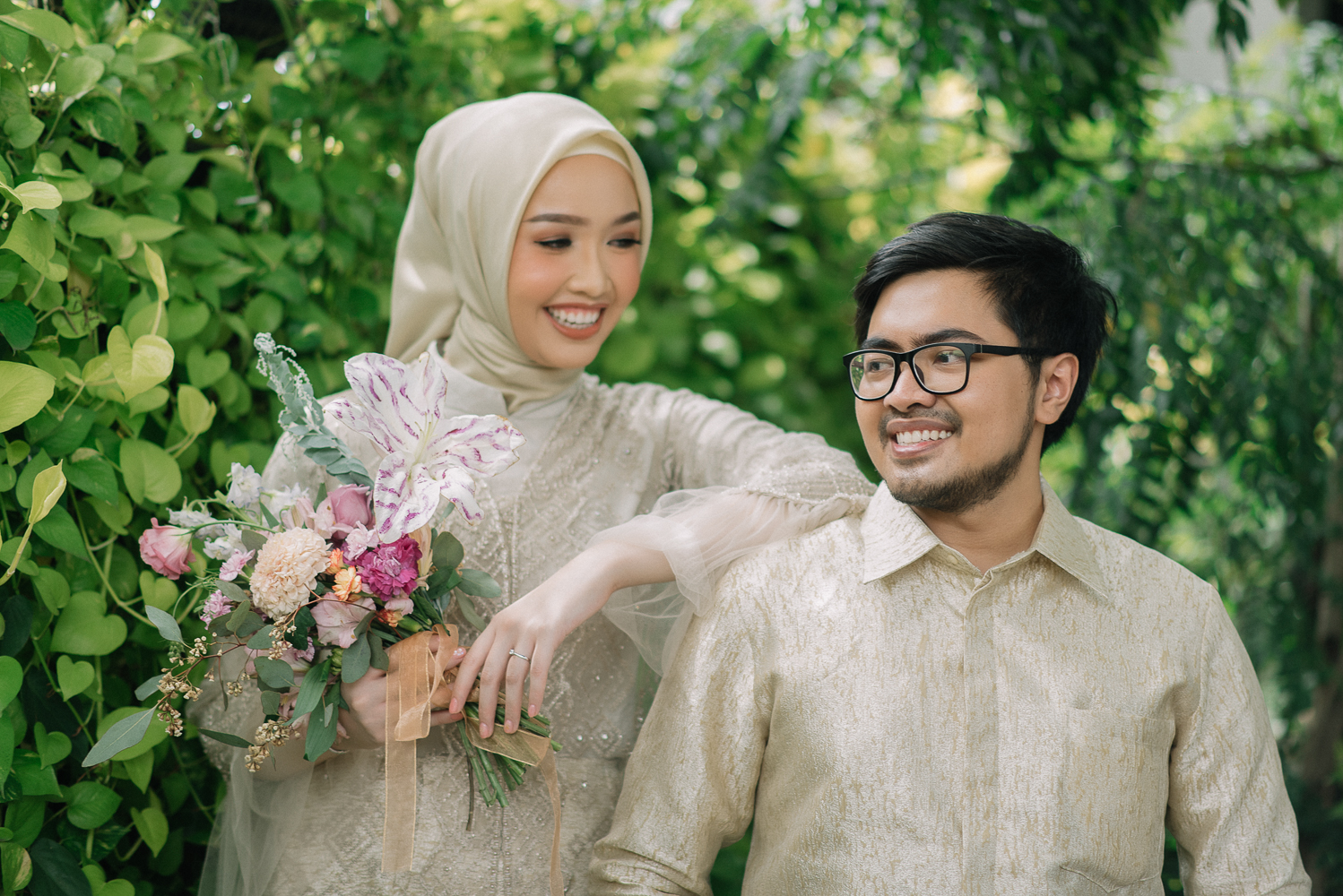 The Engagement of Dela & Rizky at Blue Jasmine Restaurant by Warna