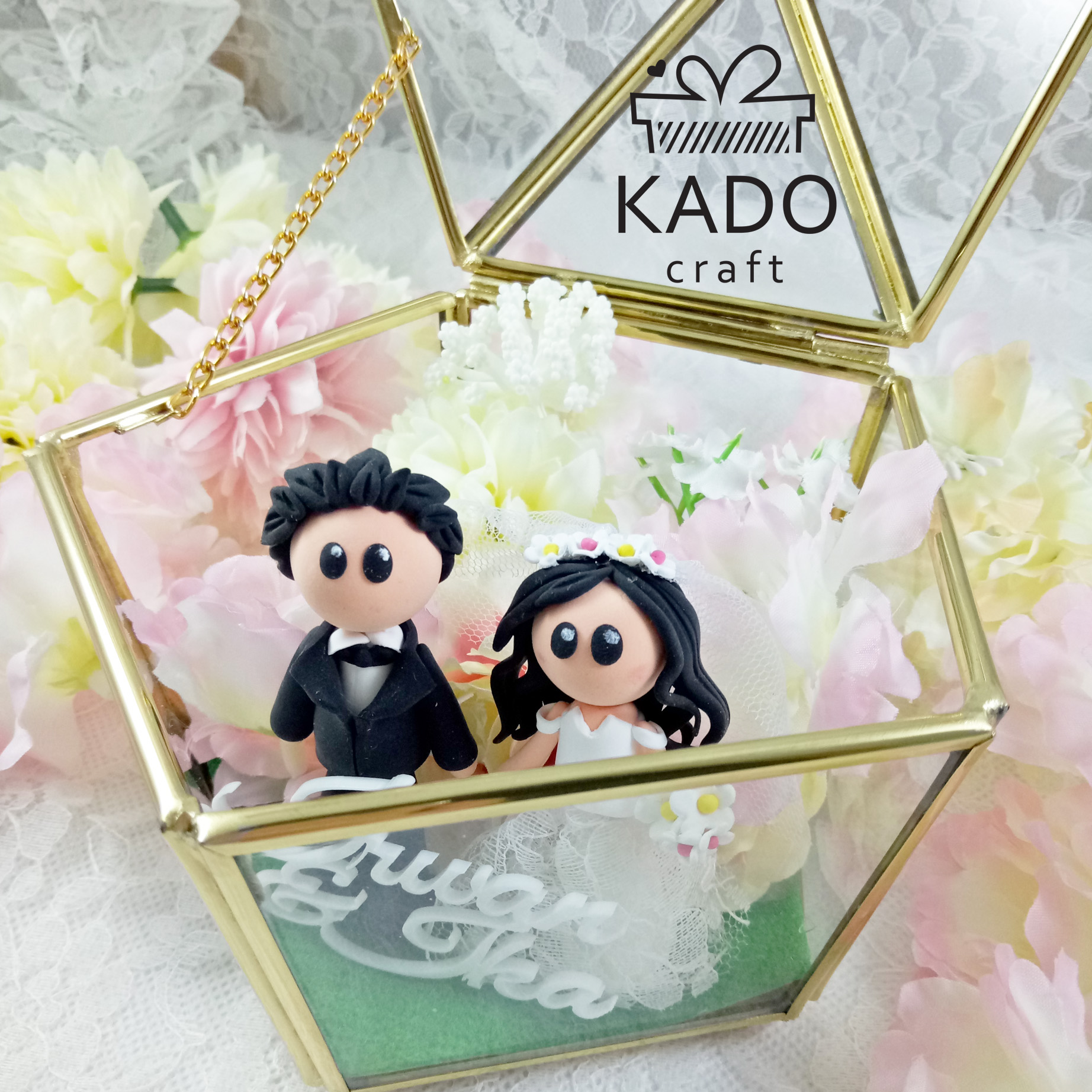 Flower Terrarium Ring Box by KadoCraft