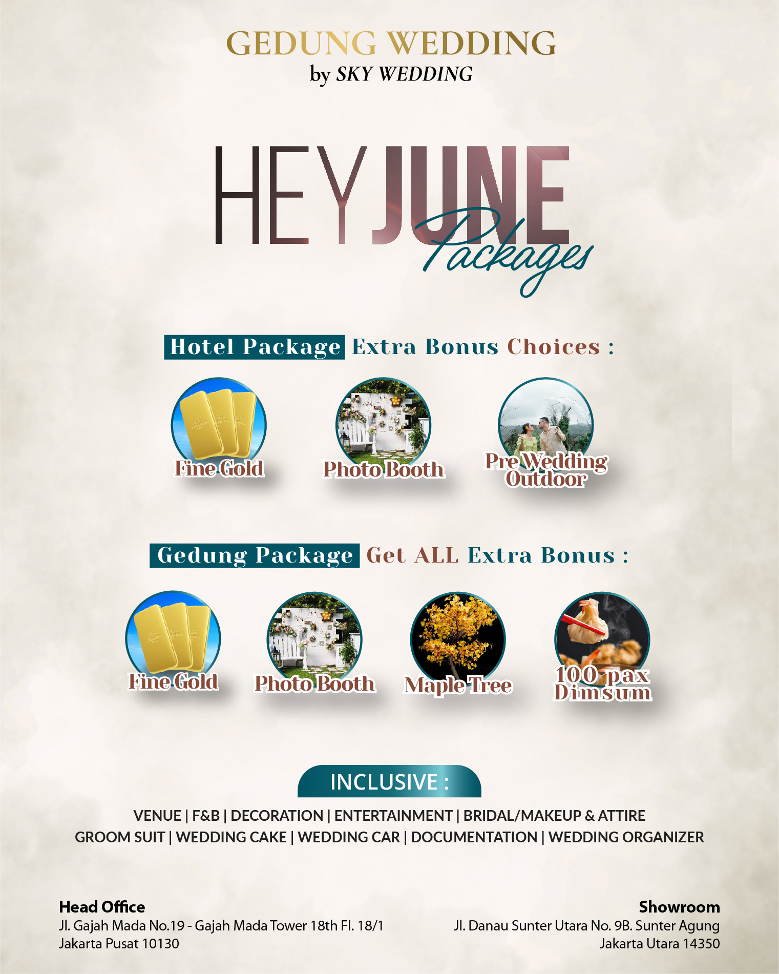 Hey June Wedding Promo 2023 Gedung Wedding by Sky Wedding by Sky