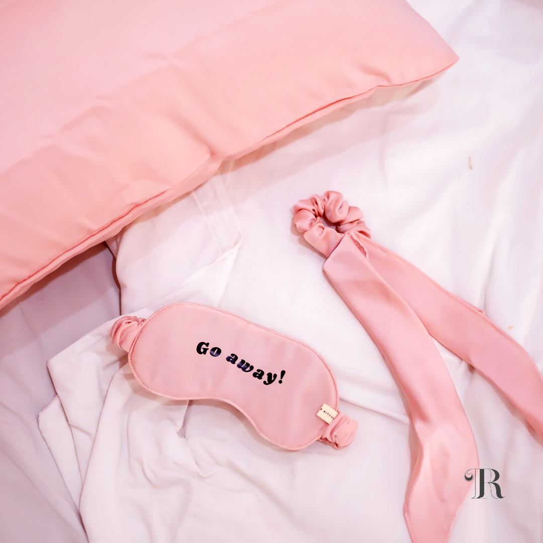 Deep Sleep Duo Dream Me Satin Pillowcase & Snooze Me Satin Sleep Mask