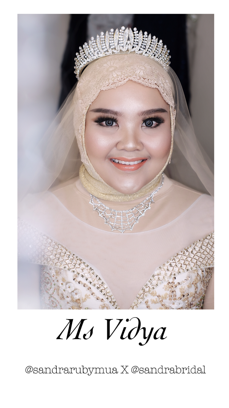 Wedding ms vidya by Sandra Bridal and Makeup Academy