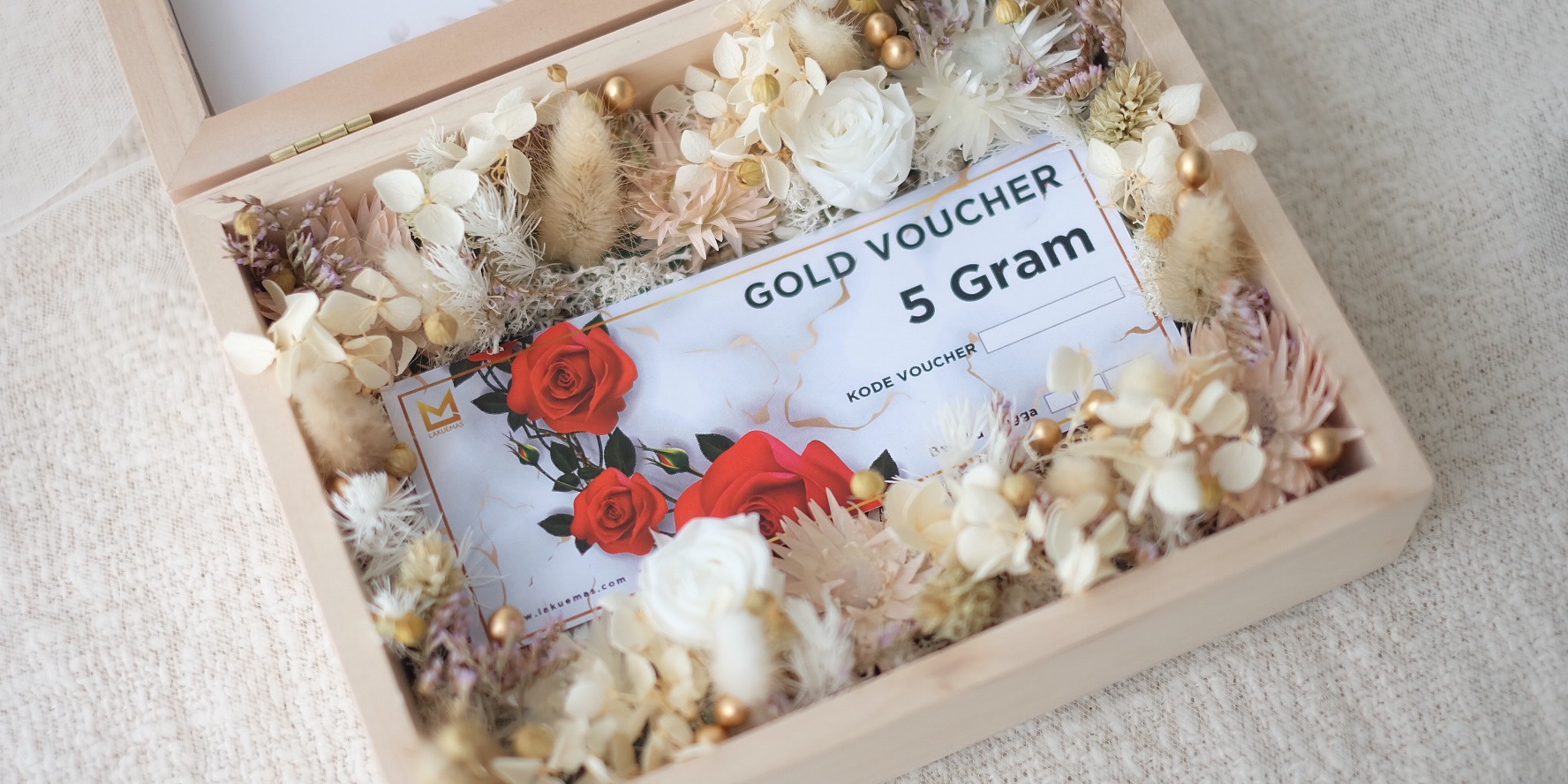 Wedding Hampers Voucher Gramasi Lakuemas 1 100 Gram Custom by