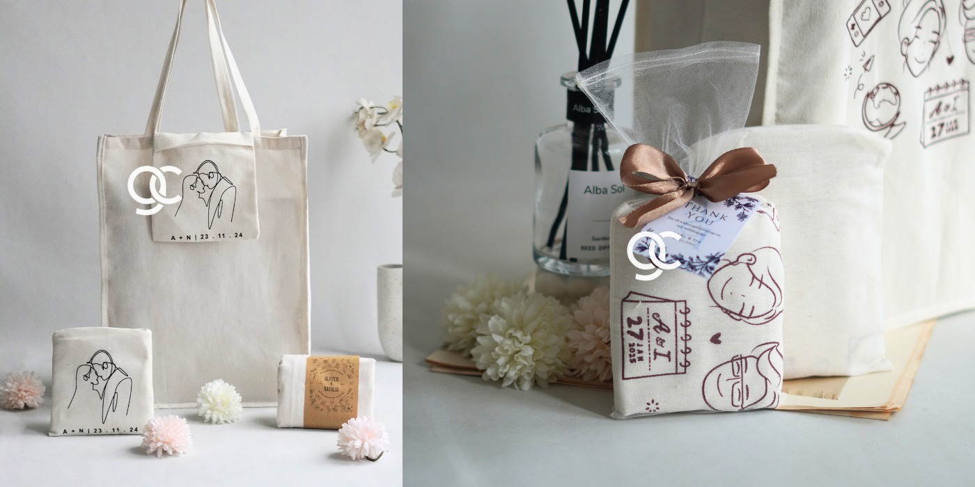 Folding Canva Potrait oleh Gemilang Craft Bridestory Store