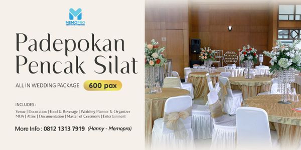 Padepokan Pencak Silat TMII | 600 pax Wedding Package ALL IN Jakarta