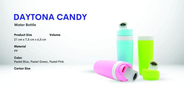 Souvenir Pernikahan Murah Tumbler Plastik Daytona Candy 450 Mili