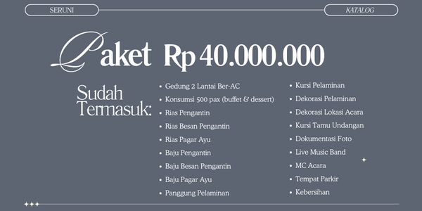 Wedding Package 500 Pax - ALL IN