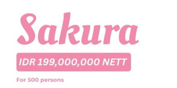 Wedding Package 2025 - Sakura @500 Pax