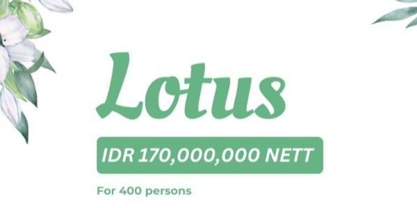 Wedding Package 2025 - Lotus @400 Pax