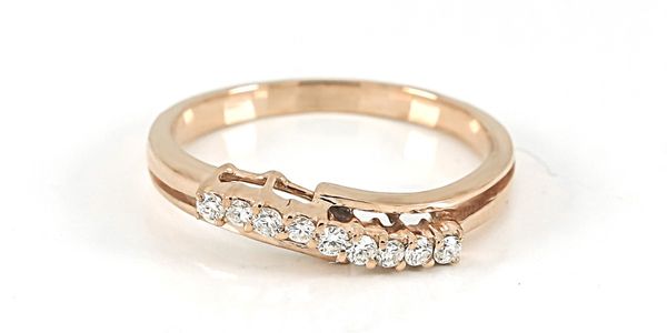 Cincin Emas Berlian Wanita DR001938 V&Co Jewellery