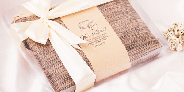 POUCH KAPAL SERAT KAYU 22 WEDDING SOUVENIR