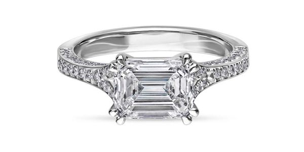 Cincin Berlian Emerald GIA Bening Luxury Avante