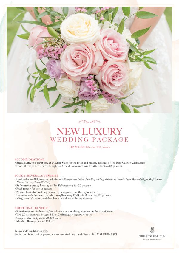 New Luxury Wedding Package 500 Persons The Ritz Carlton Jakarta Mega Kuningan Bridestory Store New Luxury Wedding Package 500 Persons The Ritz Carlton Jakarta Mega Kuningan Bridestory Store