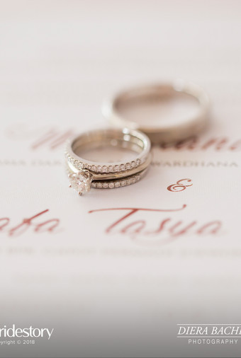 Cincin nikah Tasya Kamila dan Randi Bachtiar (Diera Bachir for Bride Story)
