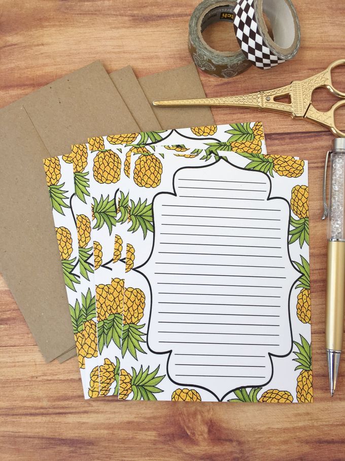Pineapple wedding invitation suite by Fancy Paperie - 006 Pineapple wedding invitation suite by Fancy Paperie - 006