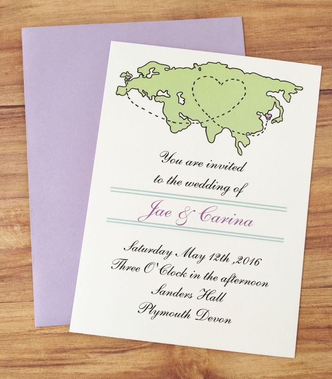 Long distance wedding invitations by Fancy Paperie - 003 Long distance wedding invitations by Fancy Paperie - 003