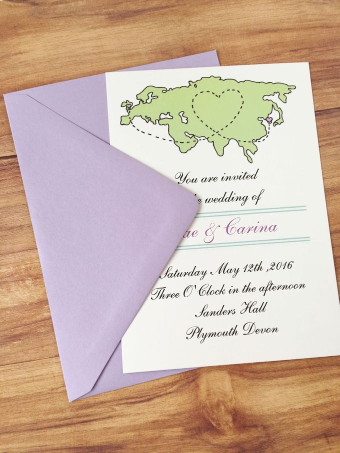 Long distance wedding invitations by Fancy Paperie - 004 Long distance wedding invitations by Fancy Paperie - 004