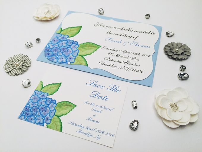 water color hydrangea invitation set by Fancy Paperie - 002 water color hydrangea invitation set by Fancy Paperie - 002