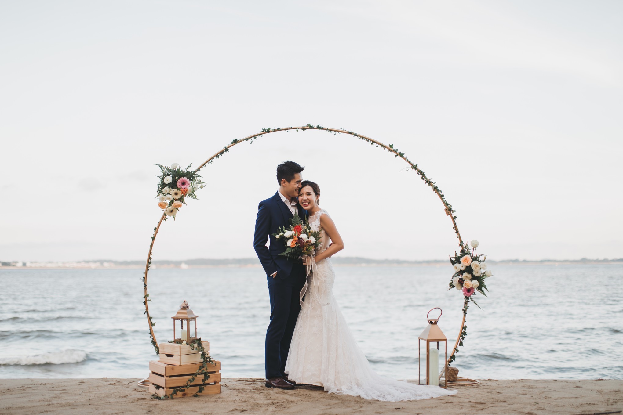 A Couple S Illuminating Pre Wedding On The Beach